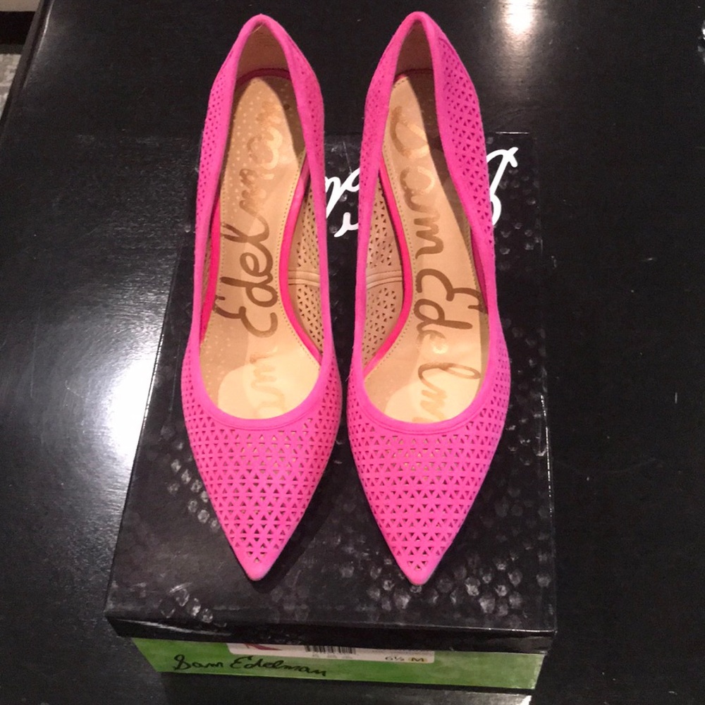 NWT Sam Edelman Hazel Hot Pink Heels Size 6.5
